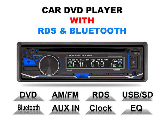 Porcellana Input aus. del lettore DVD dell'automobile di Bluetooth della singola di baccano parte anteriore fissa stereo del pannello fornitore