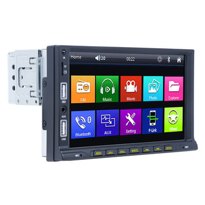 Touch screen doppio stereo di USB HD della singola di baccano MP5 automobile a 7 pollici del giocatore con i bottoni inferiori di fila